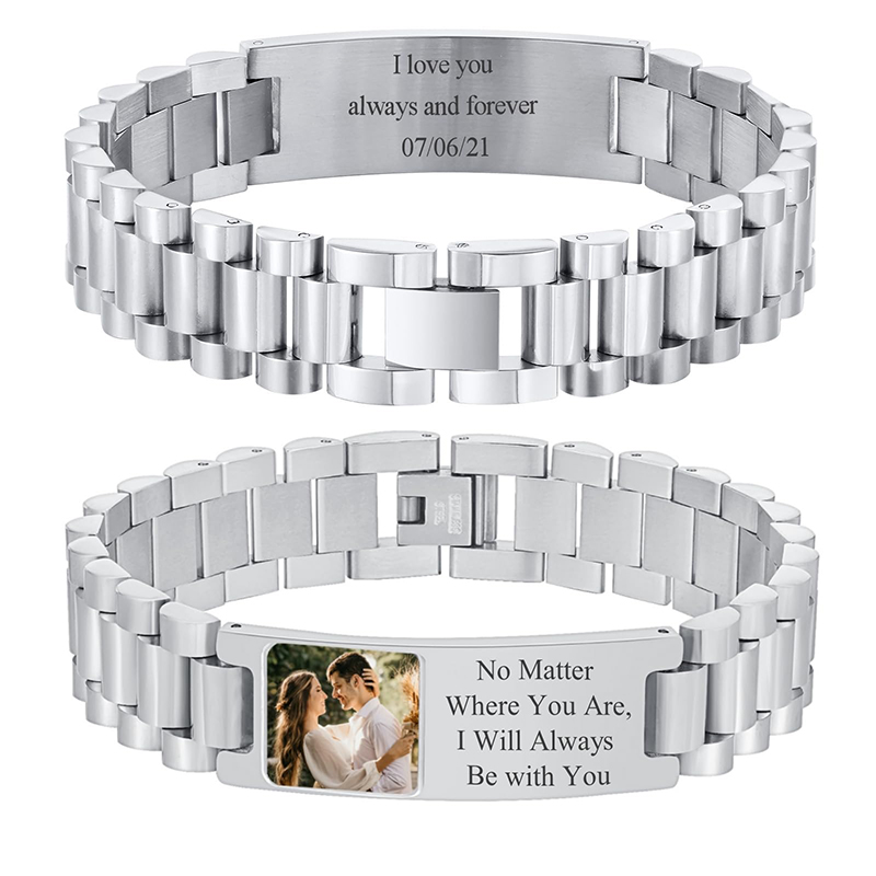 Jewelry Bracelet Watches - Custom Picture Text Bracelet Watch Band