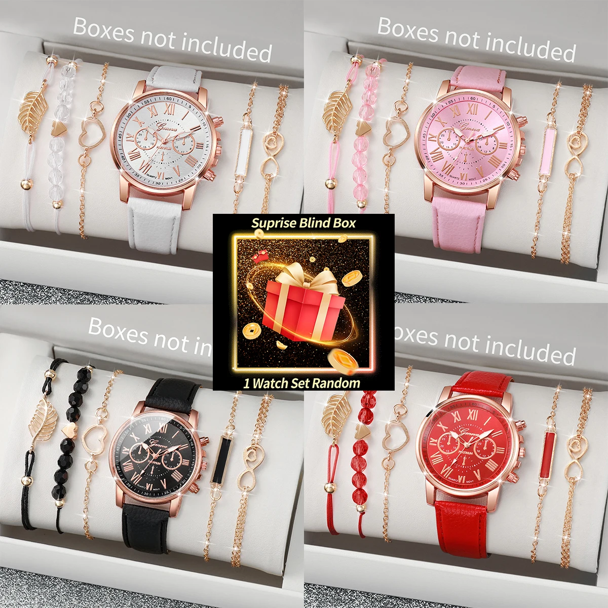 Jewelry Bracelet Watches - Surprise Blind Box Women Watch Set