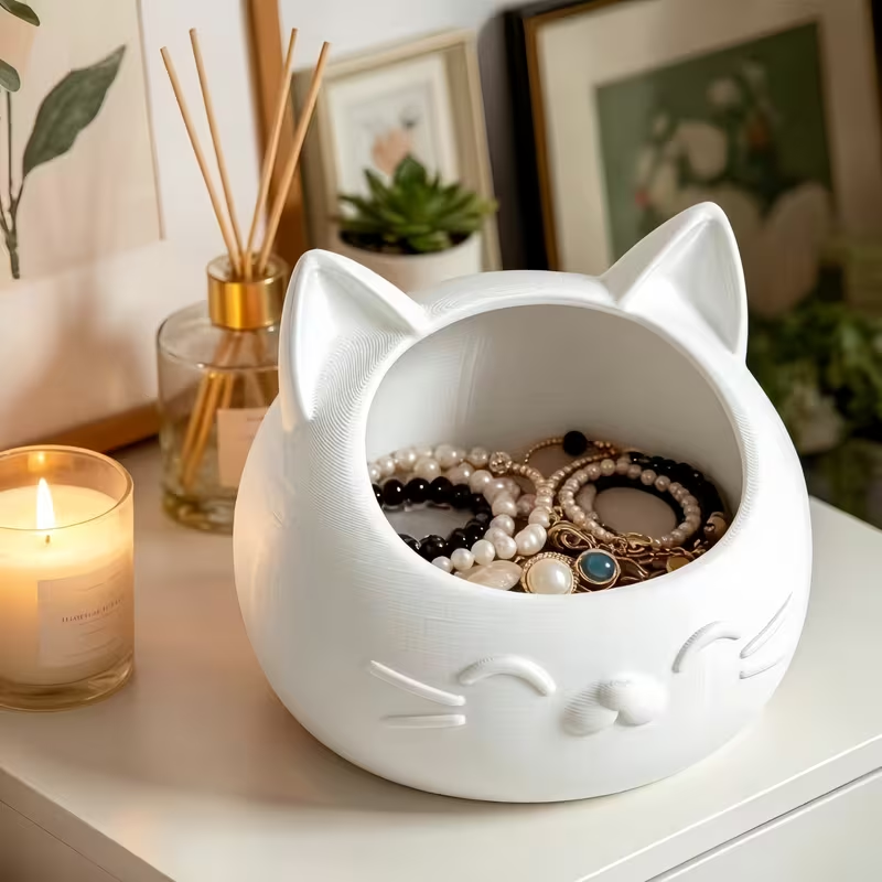 Mini Cartoon Cat-Shaped Storag - огляд і ціна Jewelry Box Watches Bracelets