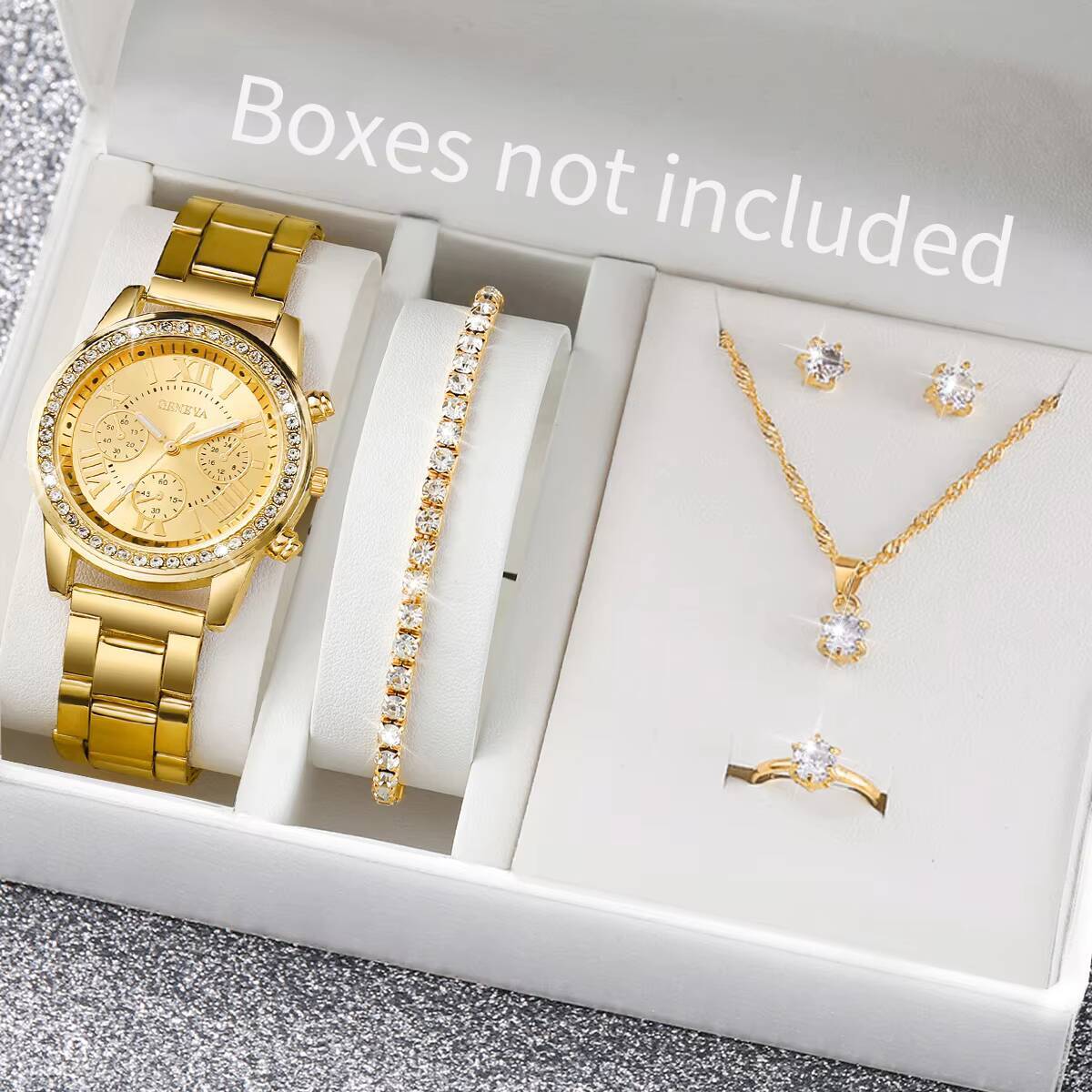 6PCS/Set Fashion Rhinestone Wo - огляд і ціна Jewelry Box Watches Bracelets