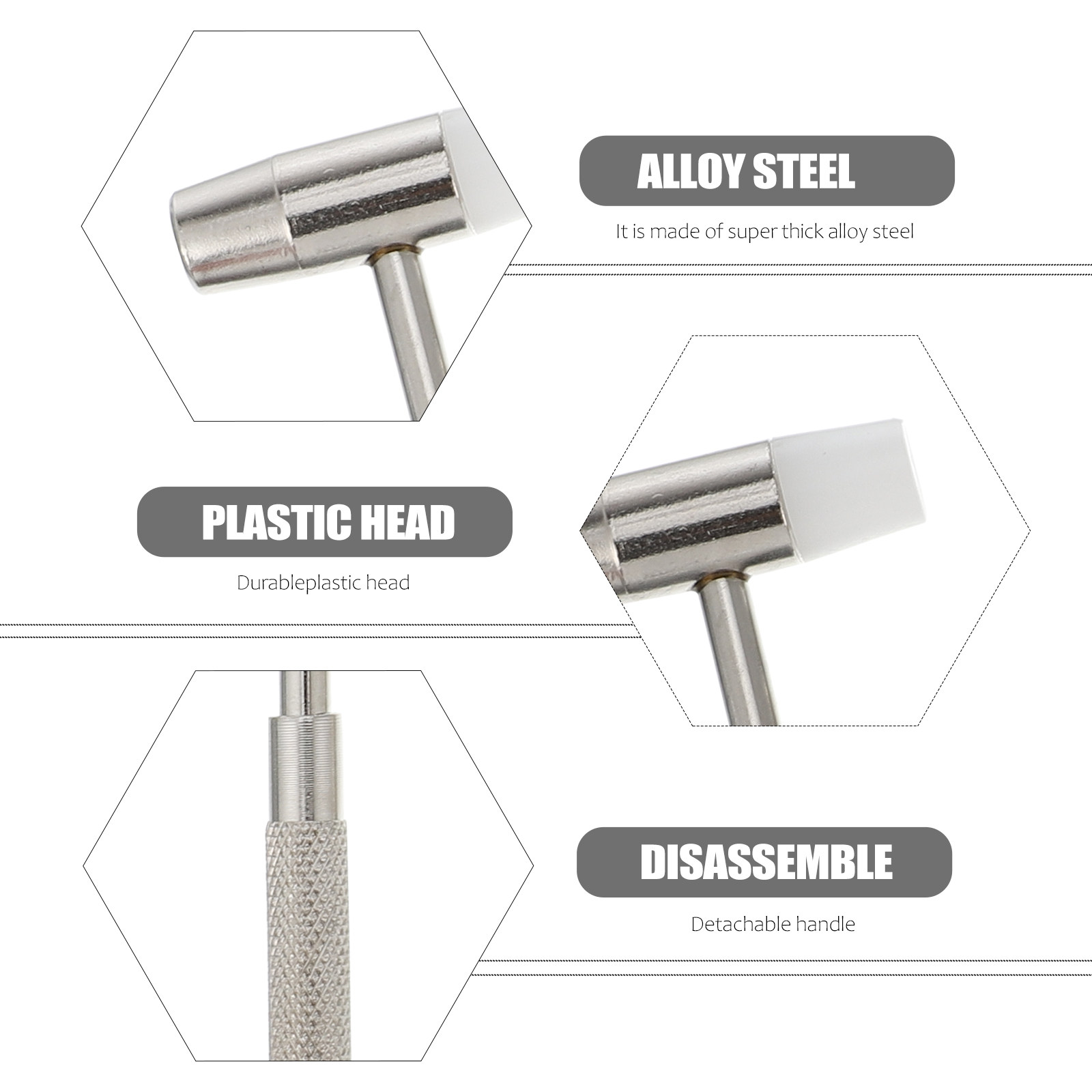 3Pcs Detachable Mini Hammer Se - огляд і ціна Jewelry Y Watches