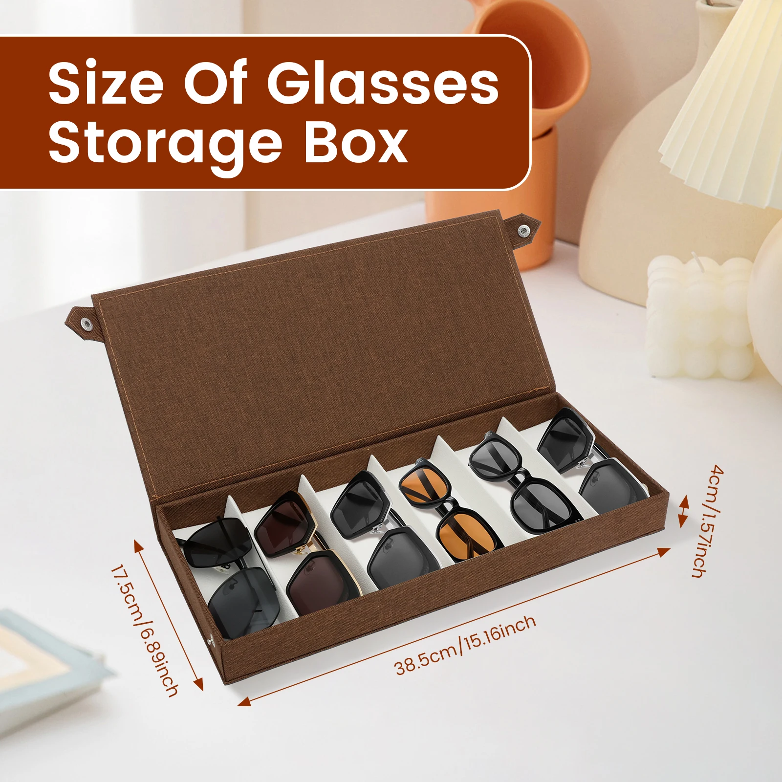 6 Slots Sunglasses Storage Box - огляд і ціна Jewelry Eyewear Watches & Accessories