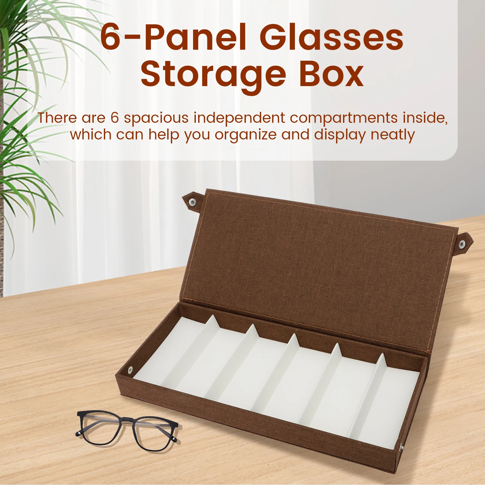 6 Slots Sunglasses Storage Box - огляд і ціна Jewelry Eyewear Watches & Accessories