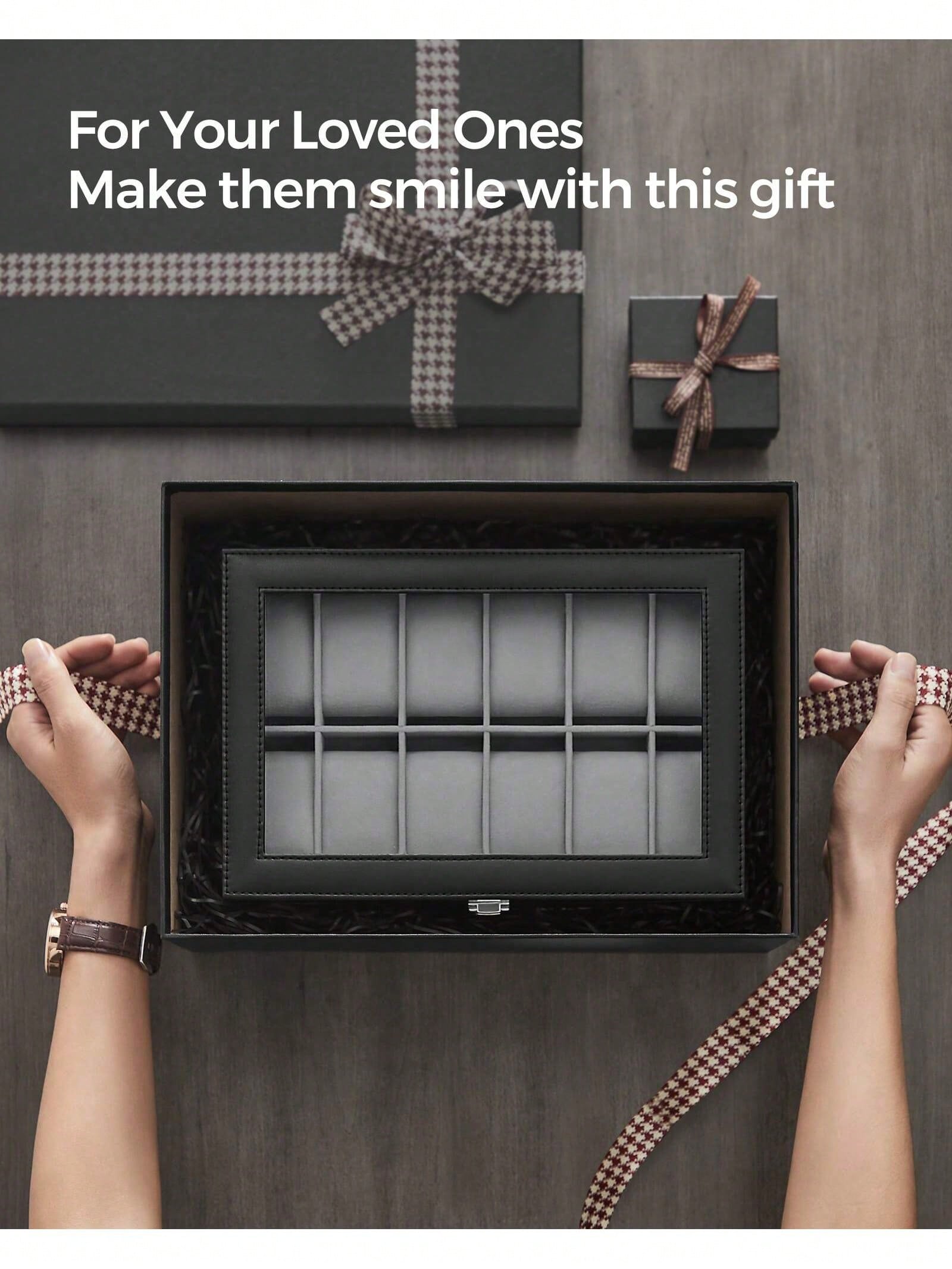 12-Slot Lockable Watch Box wit - огляд і ціна Jewelry Stores Watches