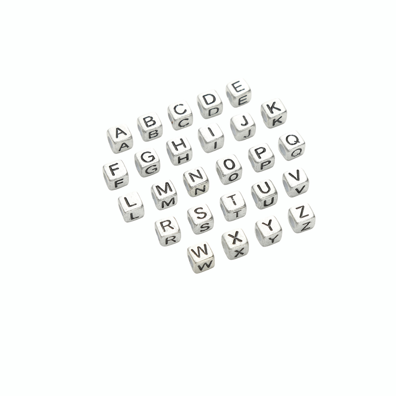 50Pcs 6x6mm Acrylic Letter Dec - огляд і ціна Jewelry Quotes