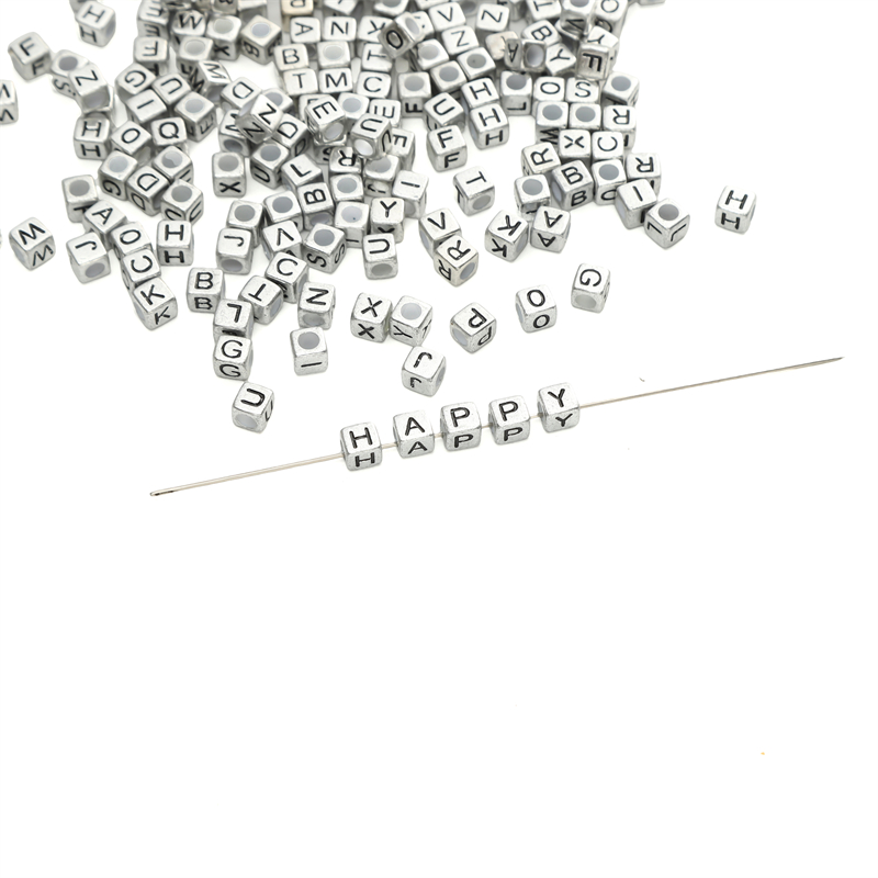 50Pcs 6x6mm Acrylic Letter Dec - огляд і ціна Jewelry Quotes