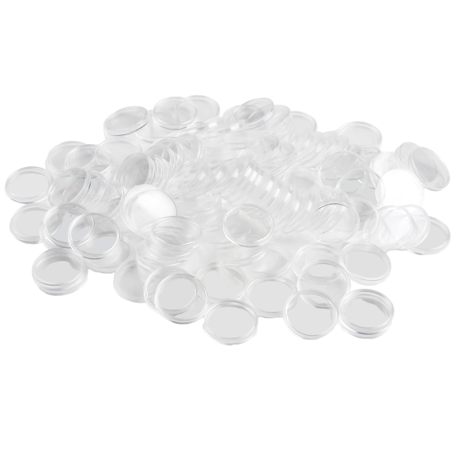 100Pcs Transparent Plastic Rou - огляд і ціна Collectors Coins Jewelry & Watches Of Smithtown