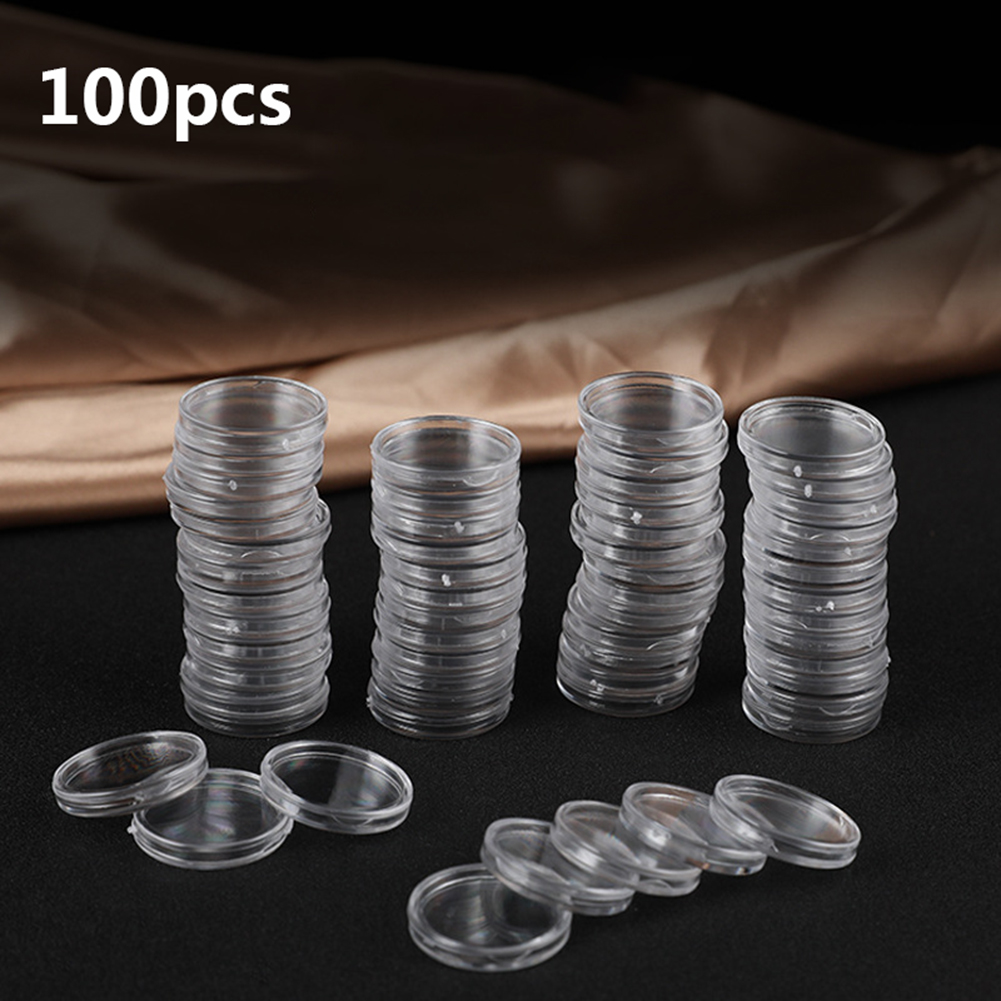 100pcs Transparent Plastic Sma - огляд і ціна Collectors Coins Jewelry & Watches Of Smithtown