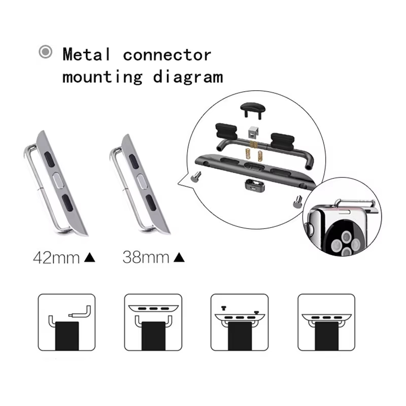2pcs Stainless Steel Connector - огляд і ціна Jewelry Stores Watches