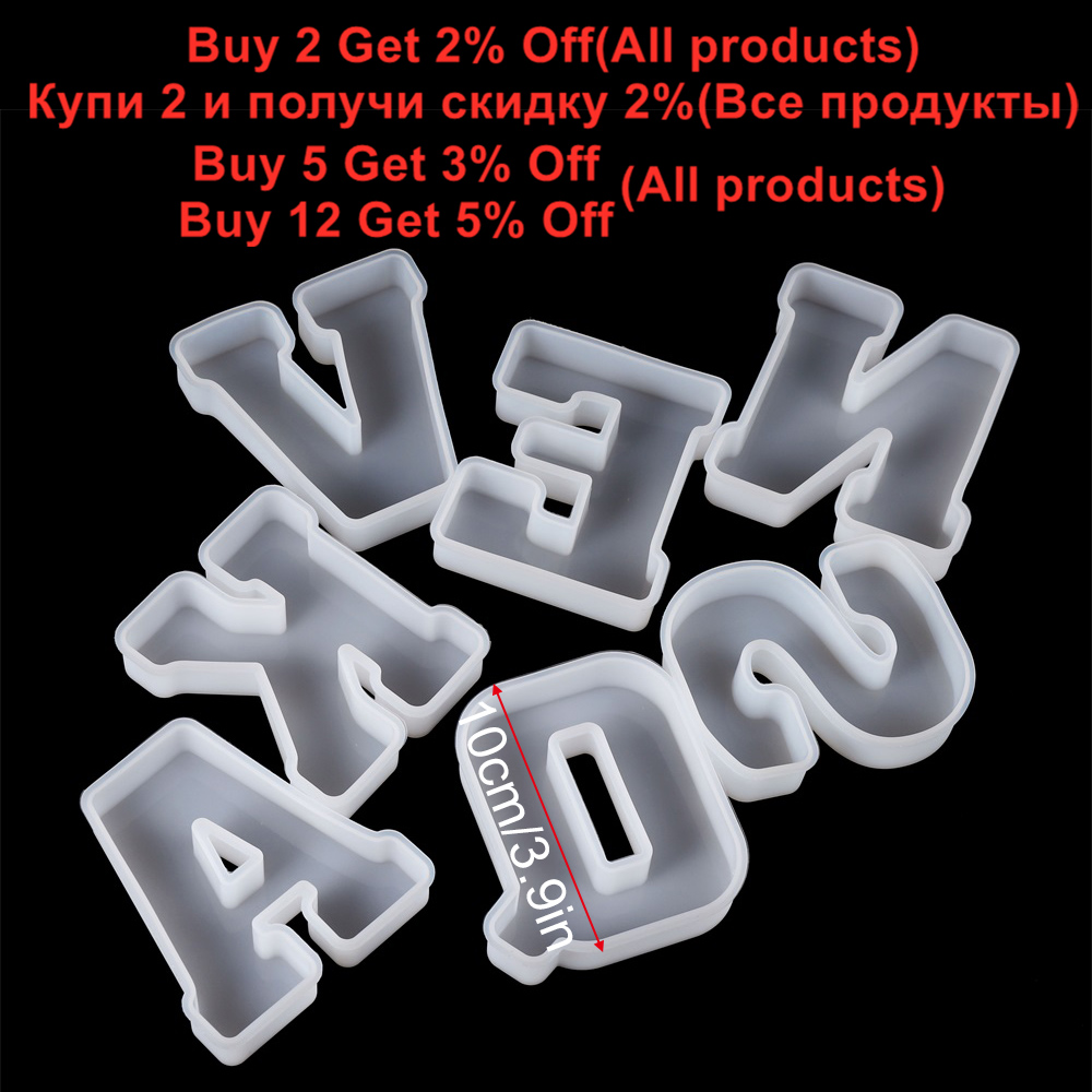 3Sizes A to Z Letter Silicone  - огляд і ціна Jewelry Quotes