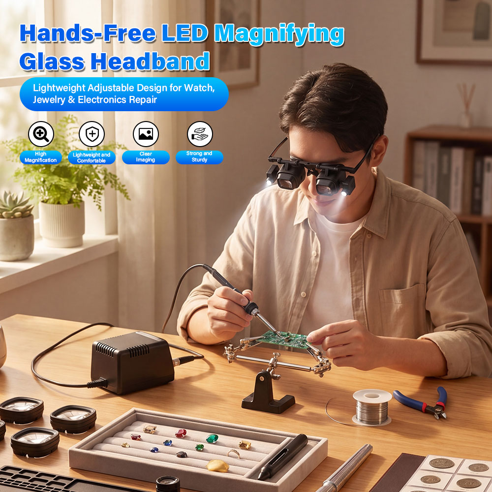 Portable 2X-24X Headband Magni - огляд і ціна Jewelry Eyewear Watches & Accessories
