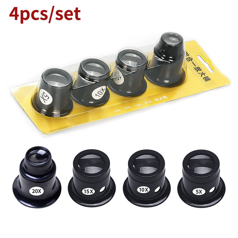 4pcs/set Monocular Magnifying  - огляд і ціна Jewelry Eyewear Watches & Accessories