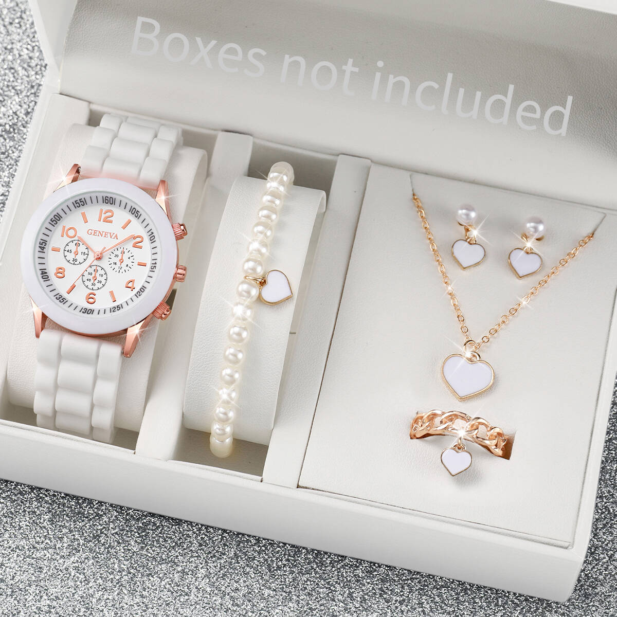 5/6PCS Fashion Women Watches J - огляд і ціна Jewelry Box Watches Bracelets