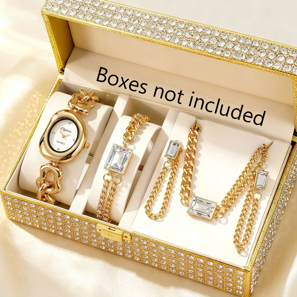 5PCS Fashion Irregular Women Q - огляд і ціна Jewelry Box Watches Bracelets