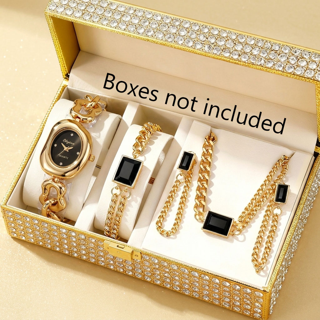 5PCS Fashion Irregular Women Q - огляд і ціна Jewelry Box Watches Bracelets