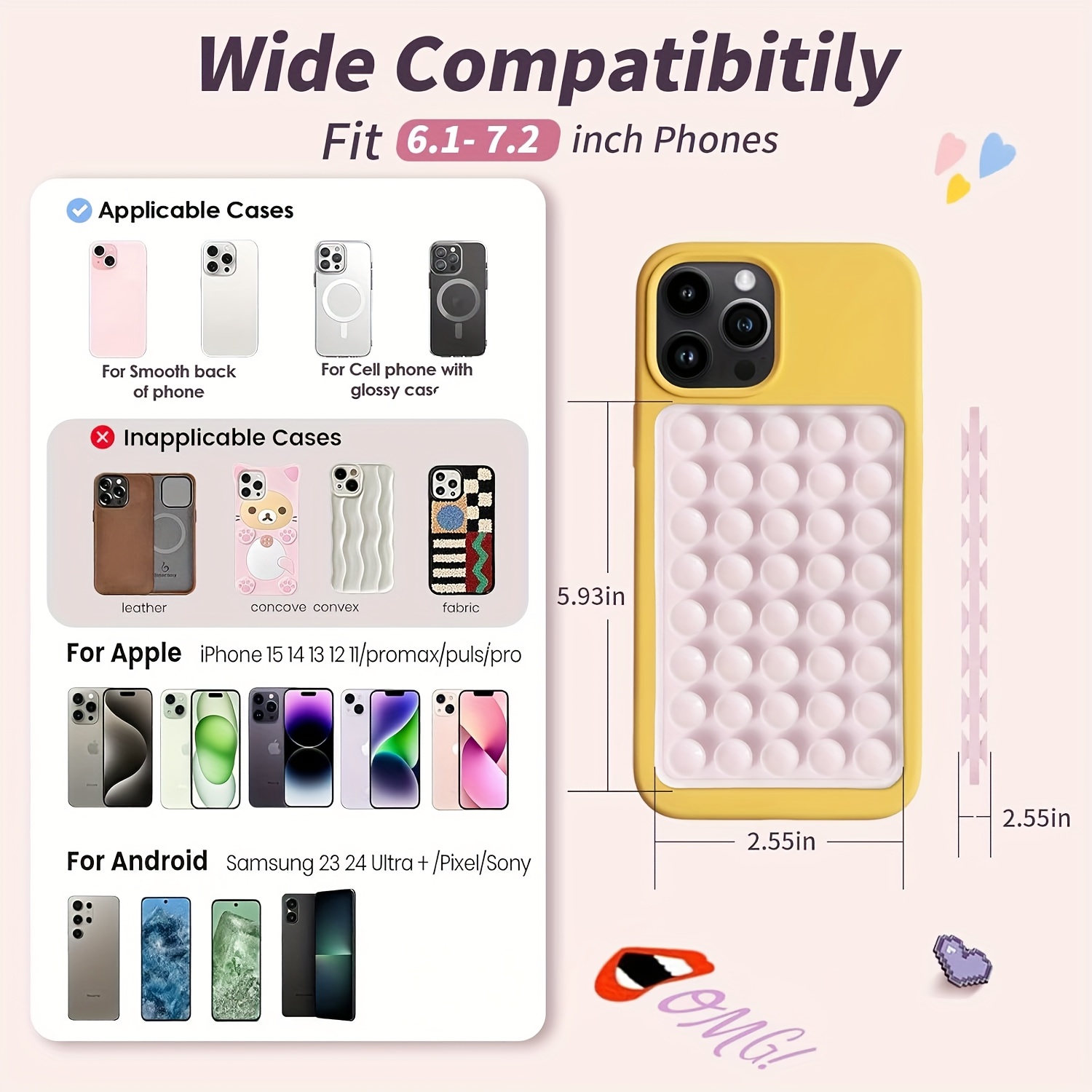 2pcs Double-Sided Silicone Suc - огляд і ціна Watches & Jewelry Repair Center New York